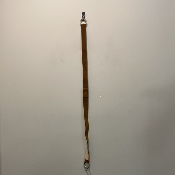 Sellier Tan Suede Belt with Equestrian Silver Clasp Made in France - Picture 13 of 15